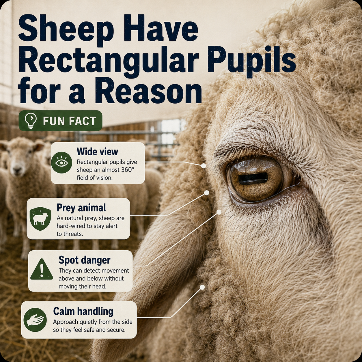 Sheep Have Rectangular Pupils for a Reason