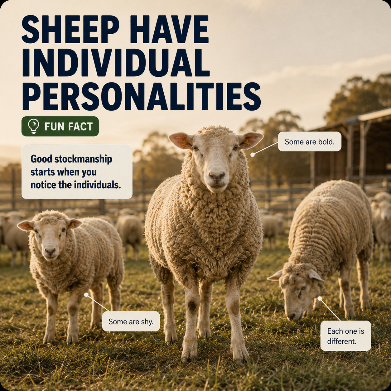 Sheep Have Individual Personalities