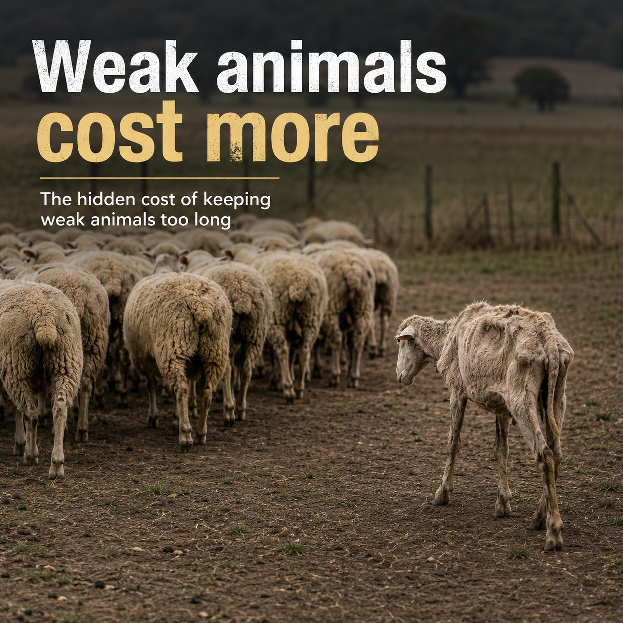 The Hidden Cost of Keeping Weak Animals Too Long