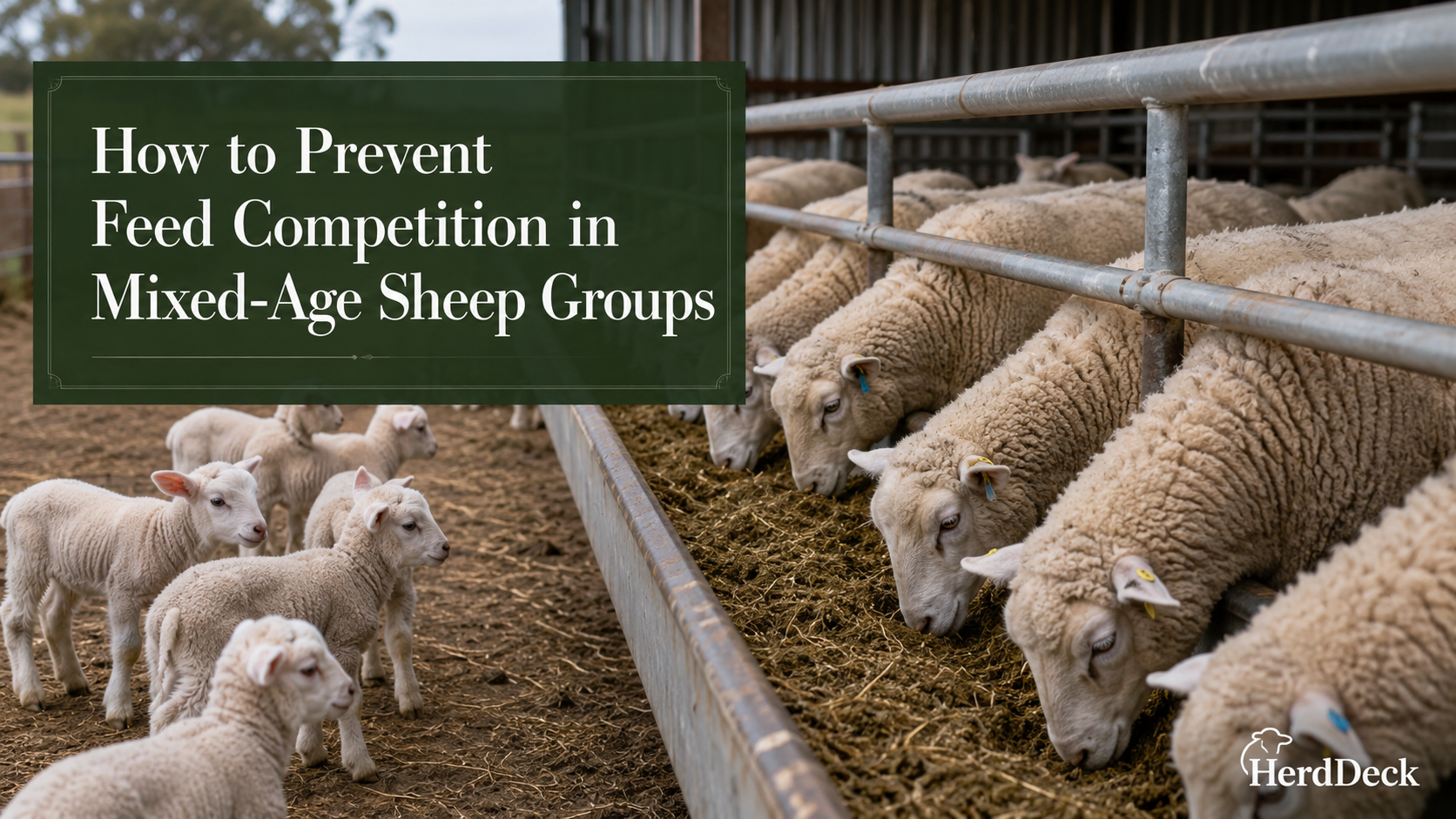How to Prevent Feed Competition in Mixed-Age Sheep Groups