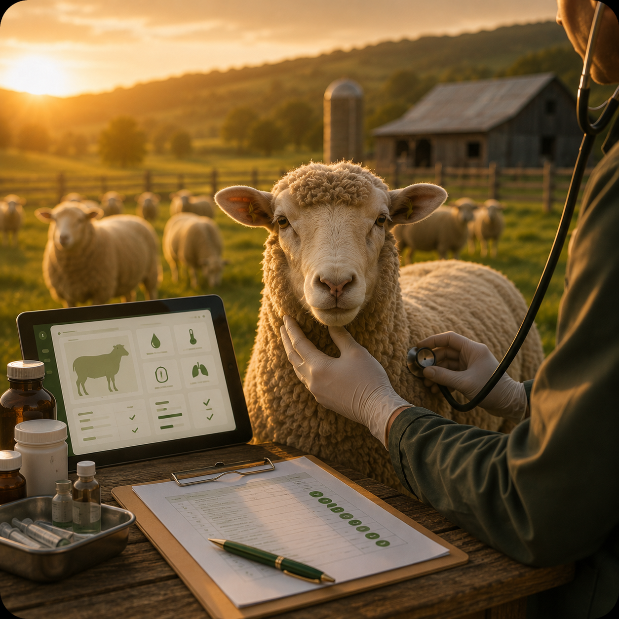 Visual del módulo diagnóstico de enfermedades en HerdDeck Shepherd