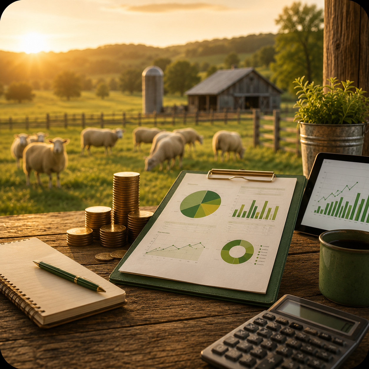 Visual del módulo de finanzas en HerdDeck Shepherd